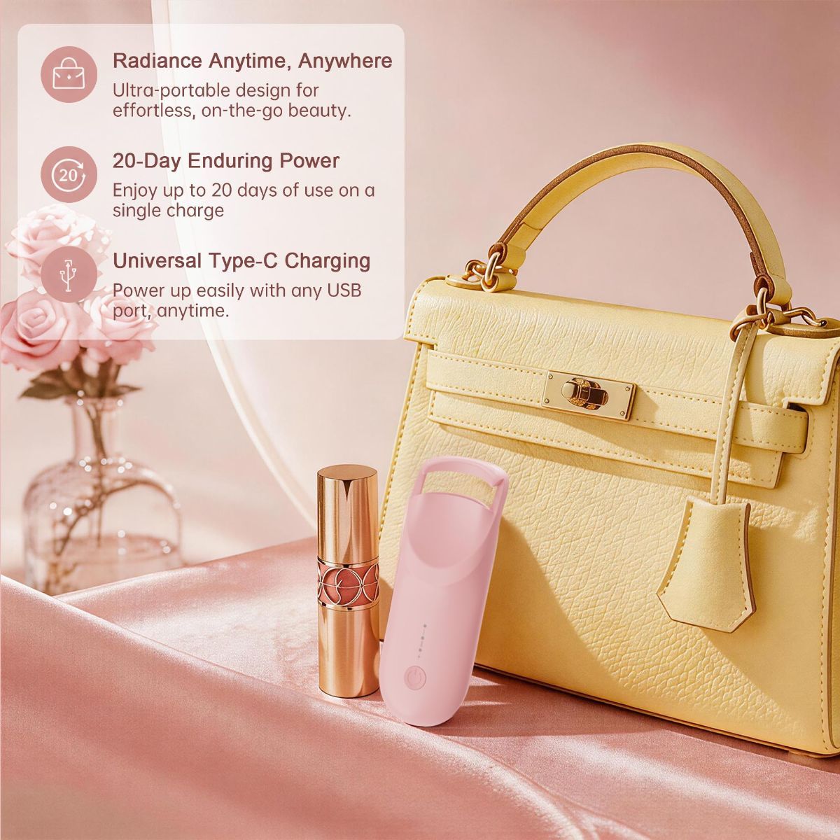 Heated Eyelash Curler, 10s Fast Heating Portable Electric Lash Curler, Type-C view 7