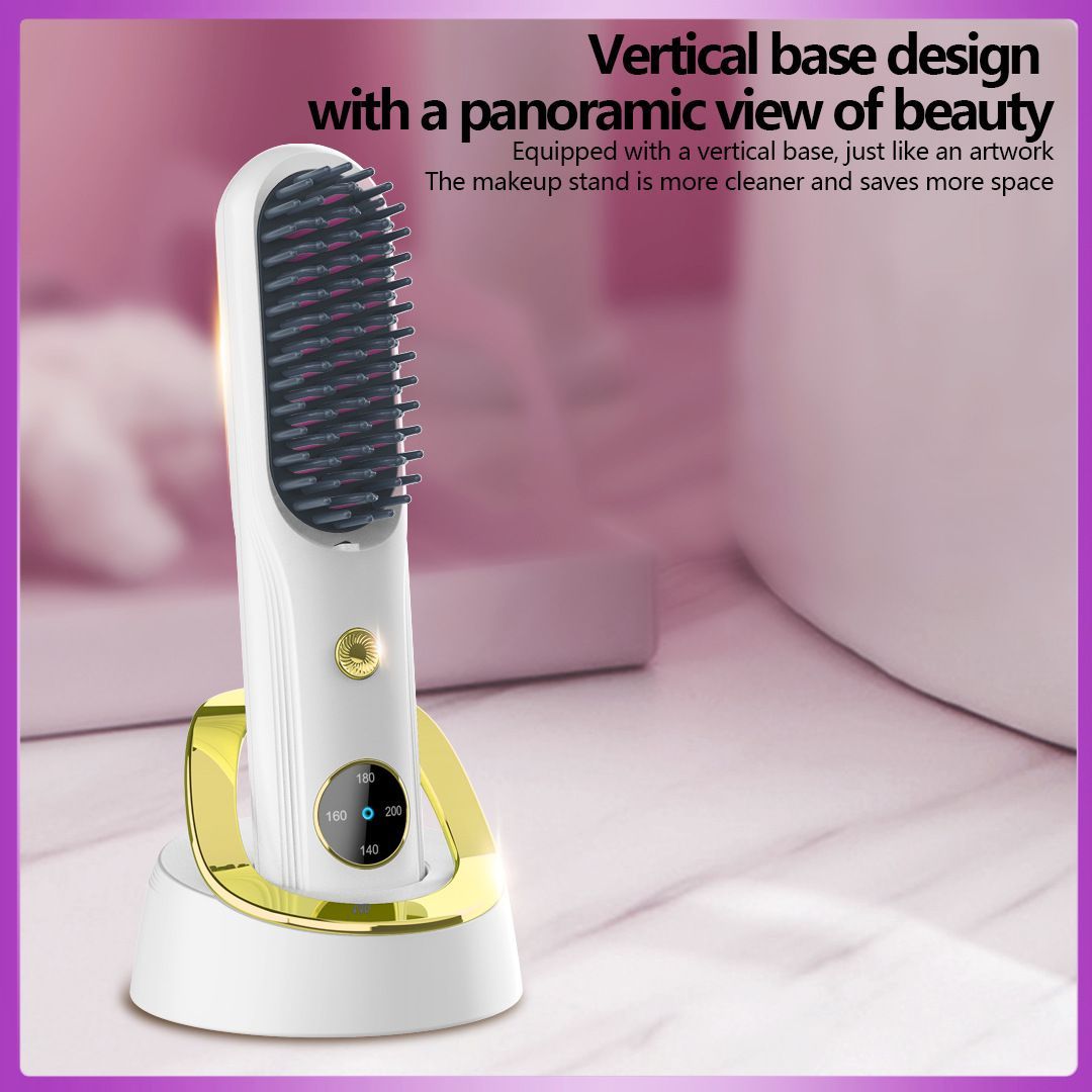 Cordless Hair Straightener Brush view 4