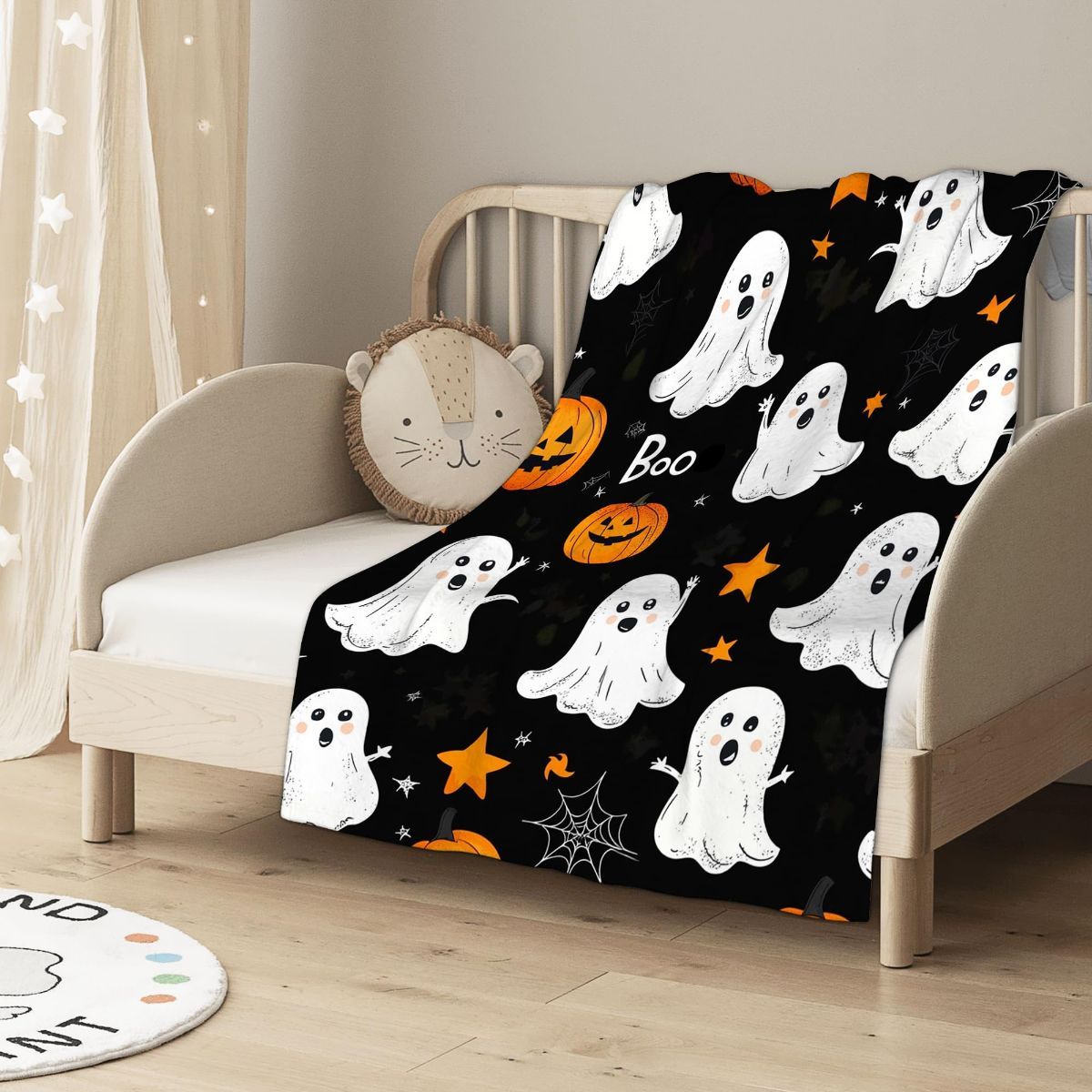 Halloween Throw Blanket Cozy Microfiber Blanket Soft Flannel Throw Festive view 2
