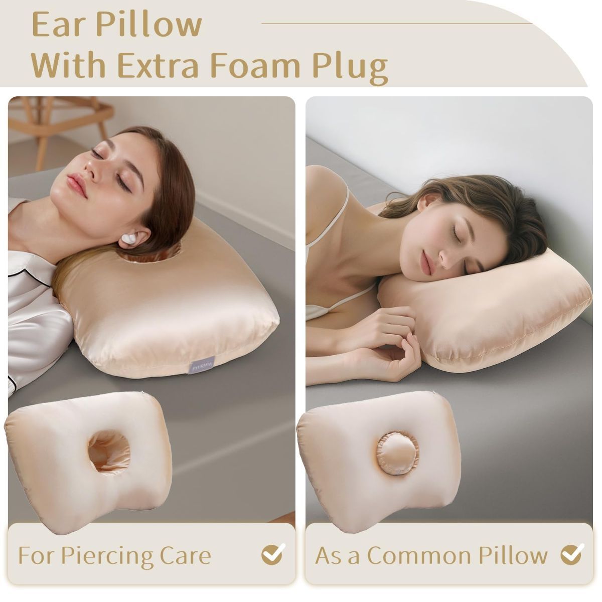 Piercing Pillow - Ear Piercing Pillow With Foam Plug view 2