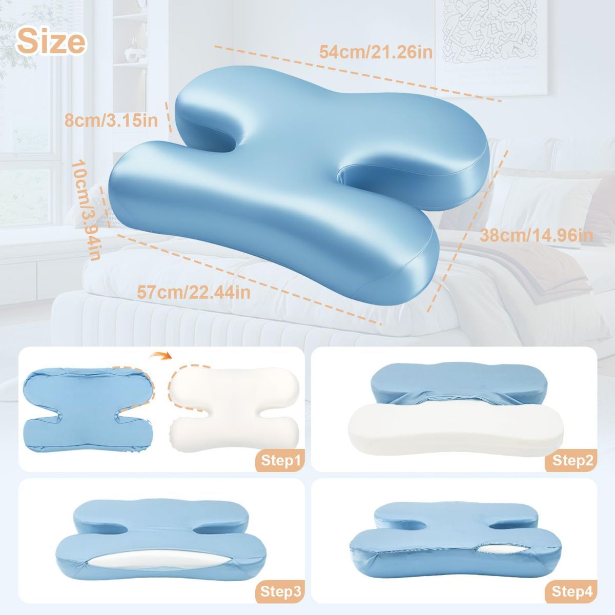 Side Sleeper Pillow for Anti-Wrinkle view 6