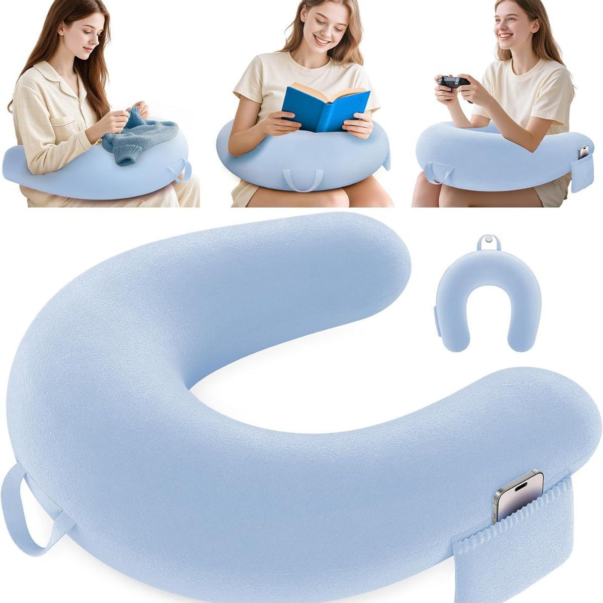 Reading Lap Pillow Ergonomic U Shape Cushion — image 1