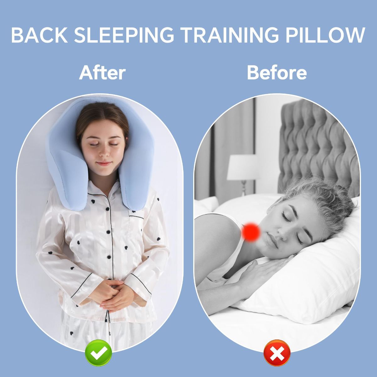 Back Sleeping Training Pillow view 3