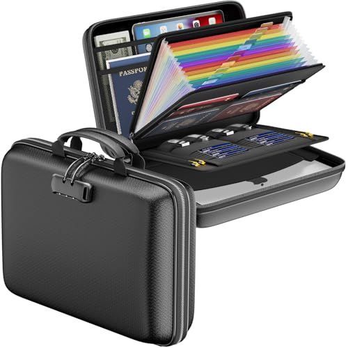 Fireproof File Organizer with Lock view 3