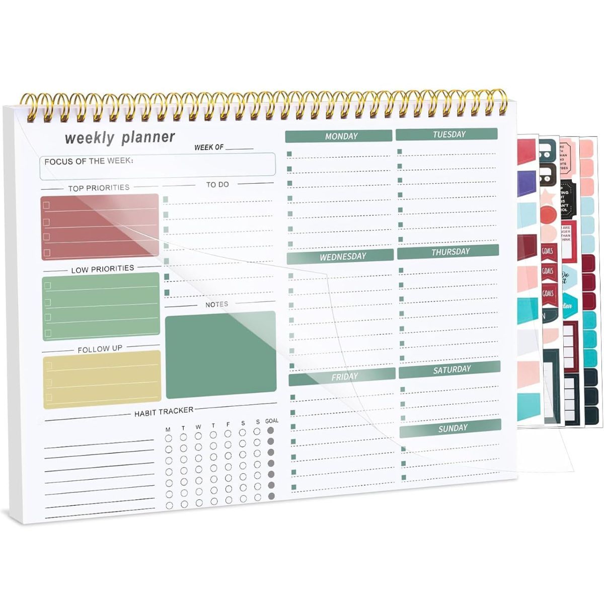 4Pack Weekly To Do List Notepad — image 1