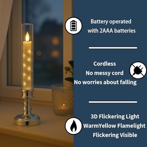 4PCS Flameless LED Candles view 3
