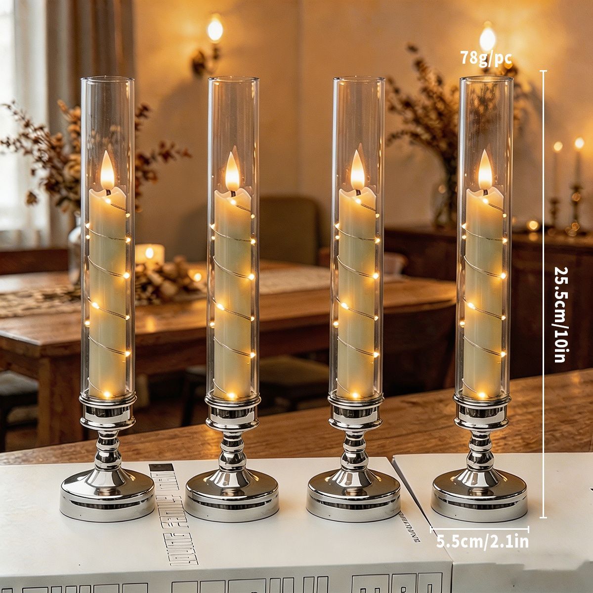 4PCS Flameless LED Candles view 10