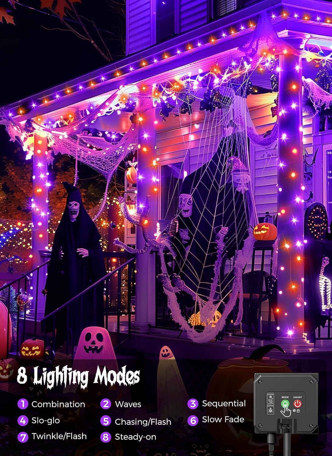 Solar String Lights Outdoor view 3