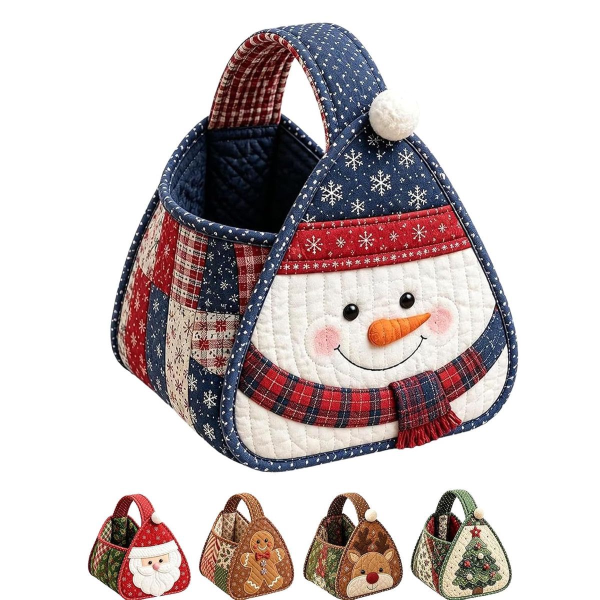 Christmas Character Quilted Carry Basket view 9