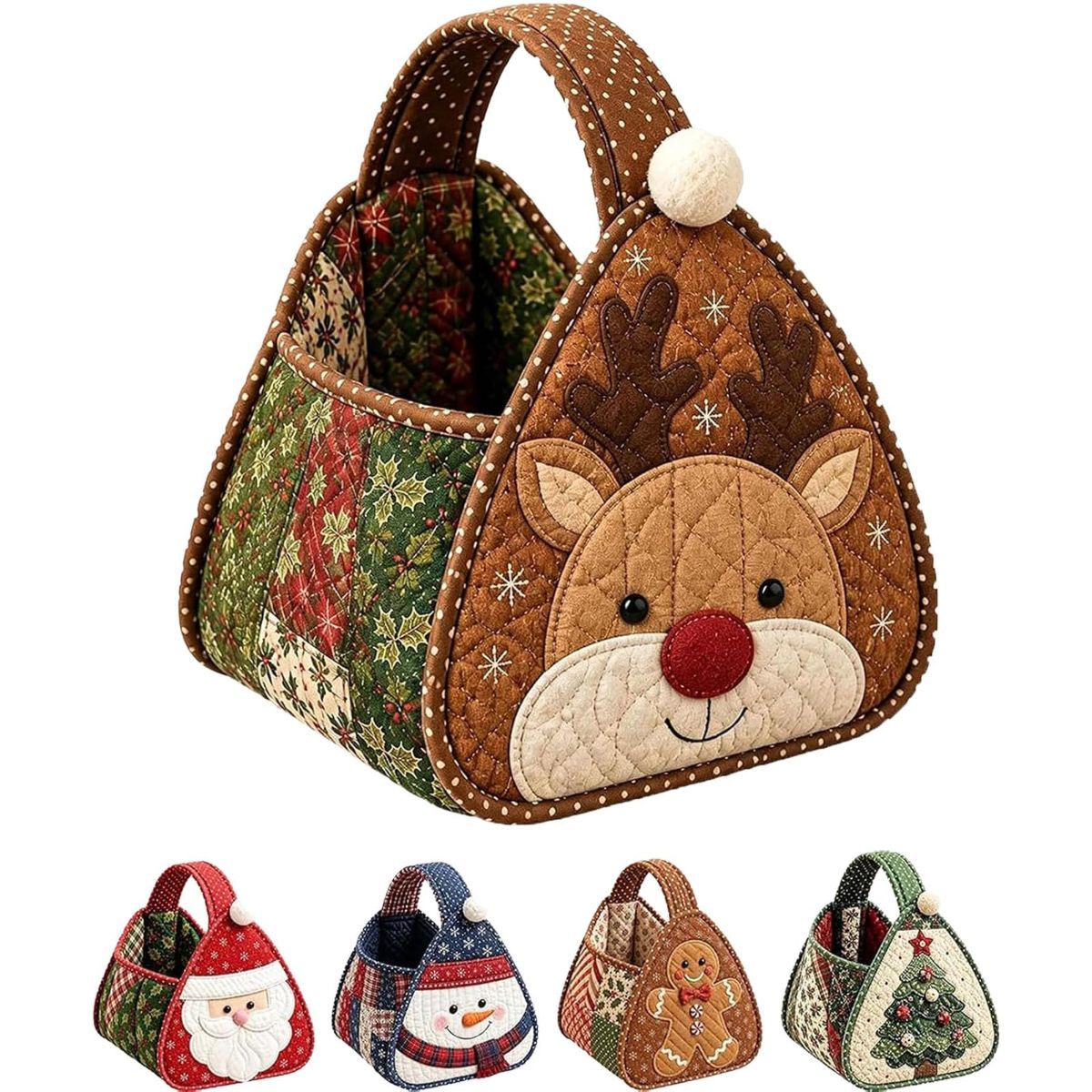 Christmas Character Quilted Carry Basket view 11
