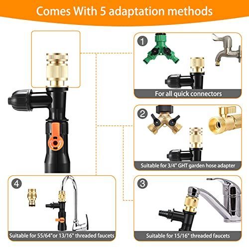 25ft Gravel Vacuum for Aquarium Water Changer Fish Tank Cleaning Tools view 5