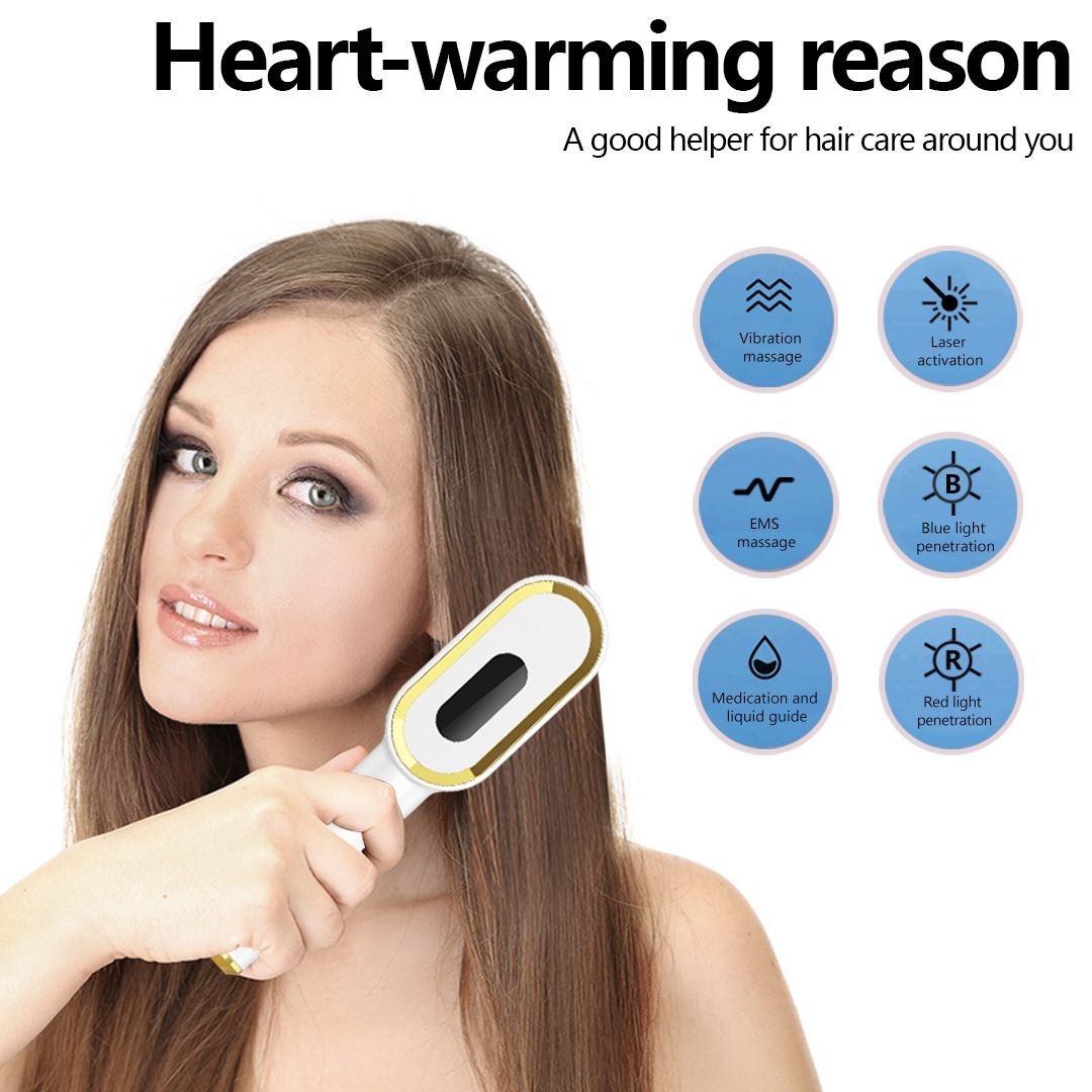 Electric Massage Comb Scalp Massager Relaxation Tool Self-Care Hair view 8