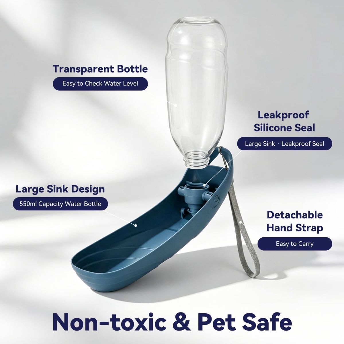 Portable Dog Water Bottle Large Dog Water Bottle Leak Proof Pet Water Bottle view 3
