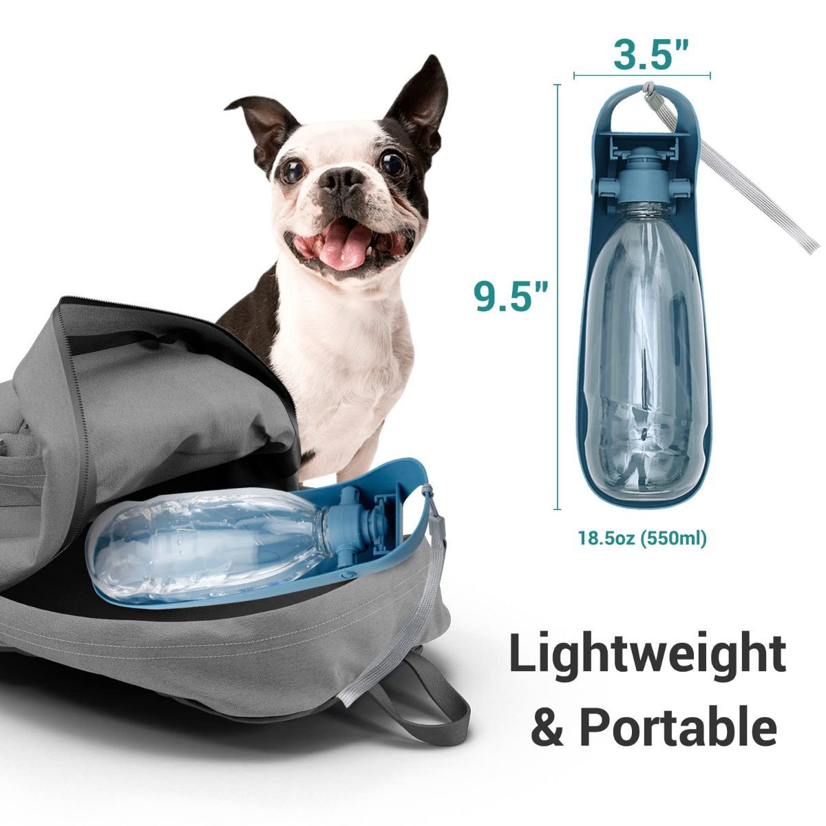 Portable Dog Water Bottle Large Dog Water Bottle Leak Proof Pet Water Bottle view 5
