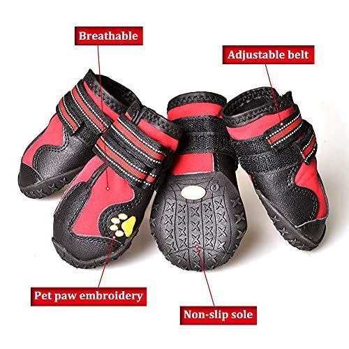 Dog Boots & Paw Protectors Non-Slip Waterproof view 5