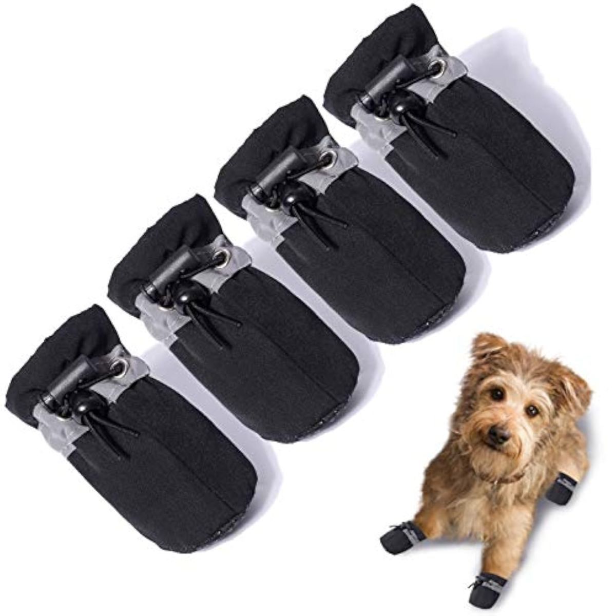 4PCS Dog Boots Paw Protector view 8