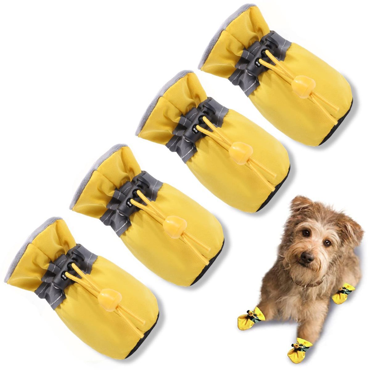 4PCS Dog Boots Paw Protector view 10