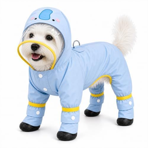 Dog Raincoat with Removable Boots — image 1
