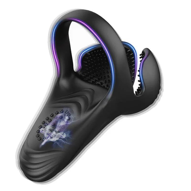 Vibrating Cock Ring with Testicular & G-Spot Stimulation – Penis Vibrator for Men view 7