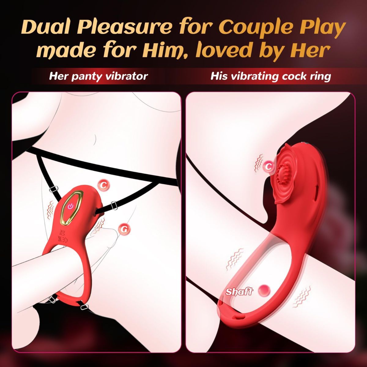 Couples Sex Toys App Remote Control Wearable Panty Vibrator view 2