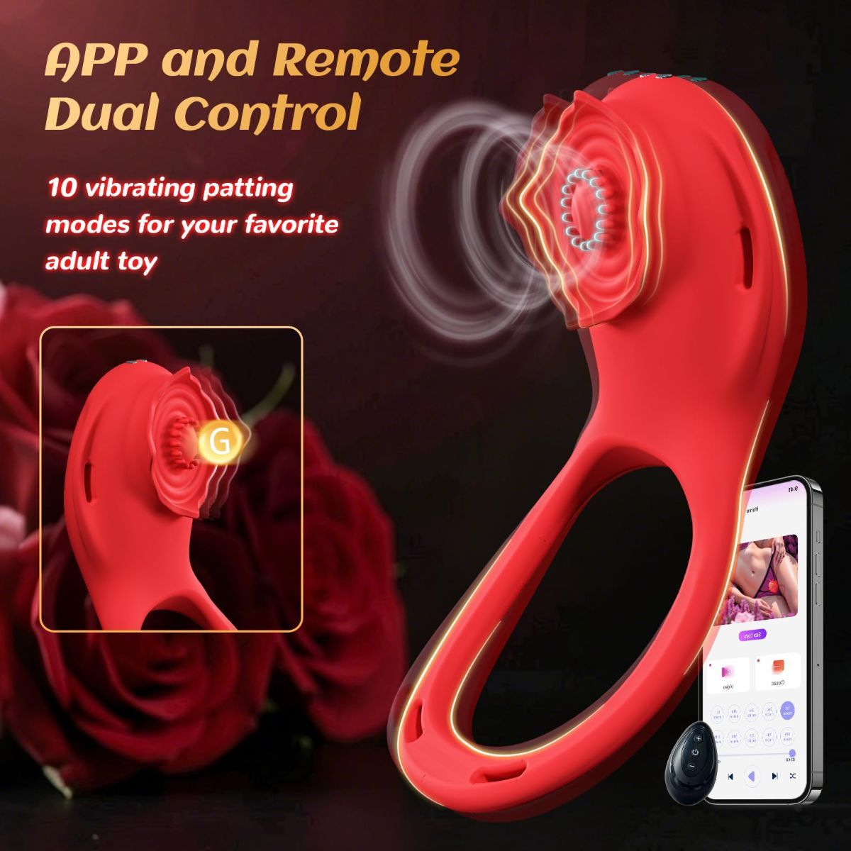 Couples Sex Toys App Remote Control Wearable Panty Vibrator view 3
