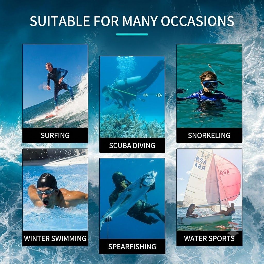 3MM Men's Full Wetsuit – 4-Way Stretch view 12