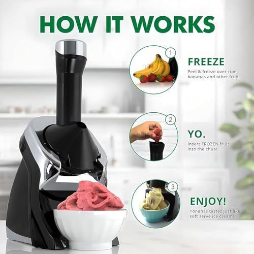 Home Ice Cream Maker - Soft Serve & Frozen Dessert Machine for Healthy Sorbet view 2