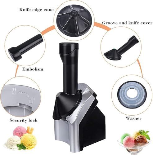 Home Ice Cream Maker - Soft Serve & Frozen Dessert Machine for Healthy Sorbet view 3