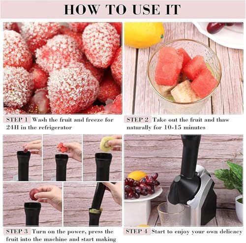Home Ice Cream Maker - Soft Serve & Frozen Dessert Machine for Healthy Sorbet view 7