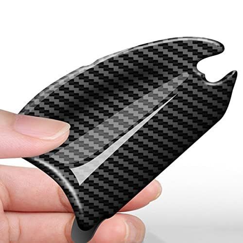 TPU Carbon Fiber Like Car Door Handle Cup Protective Sticker-8 PCS view 3