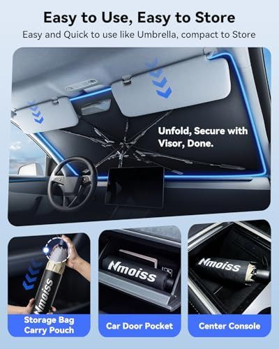 140*79cm Windshield Sun Shade Umbrella view 4