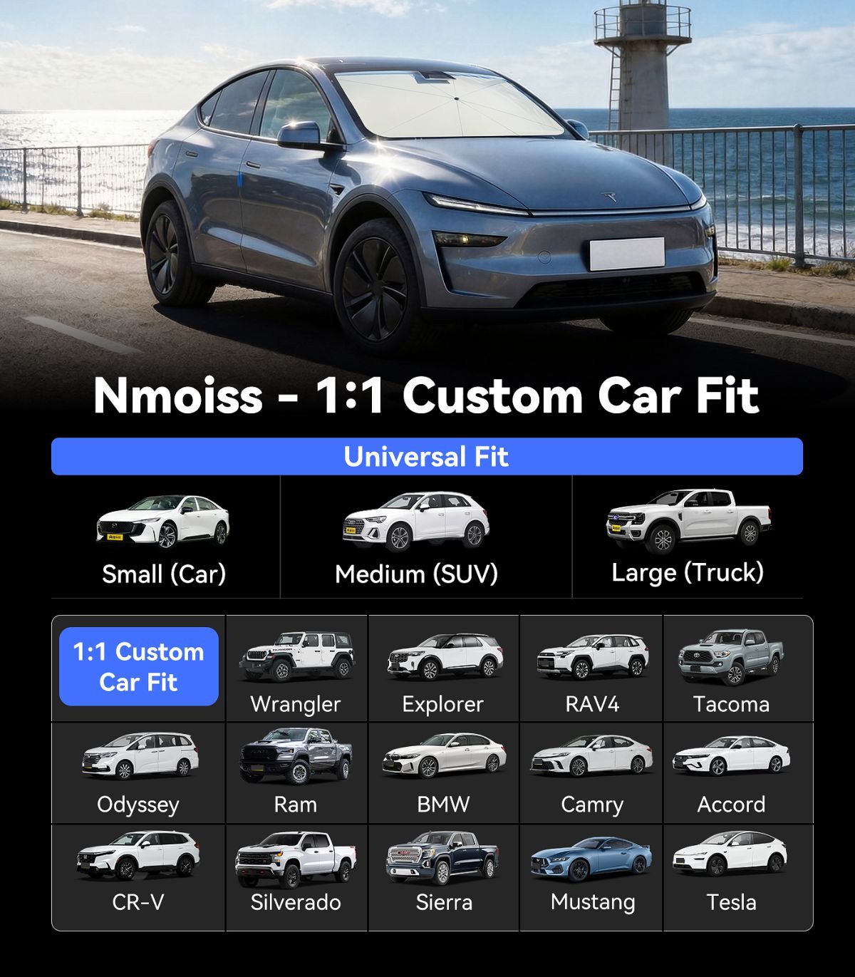 140*79cm Windshield Sun Shade Umbrella view 6