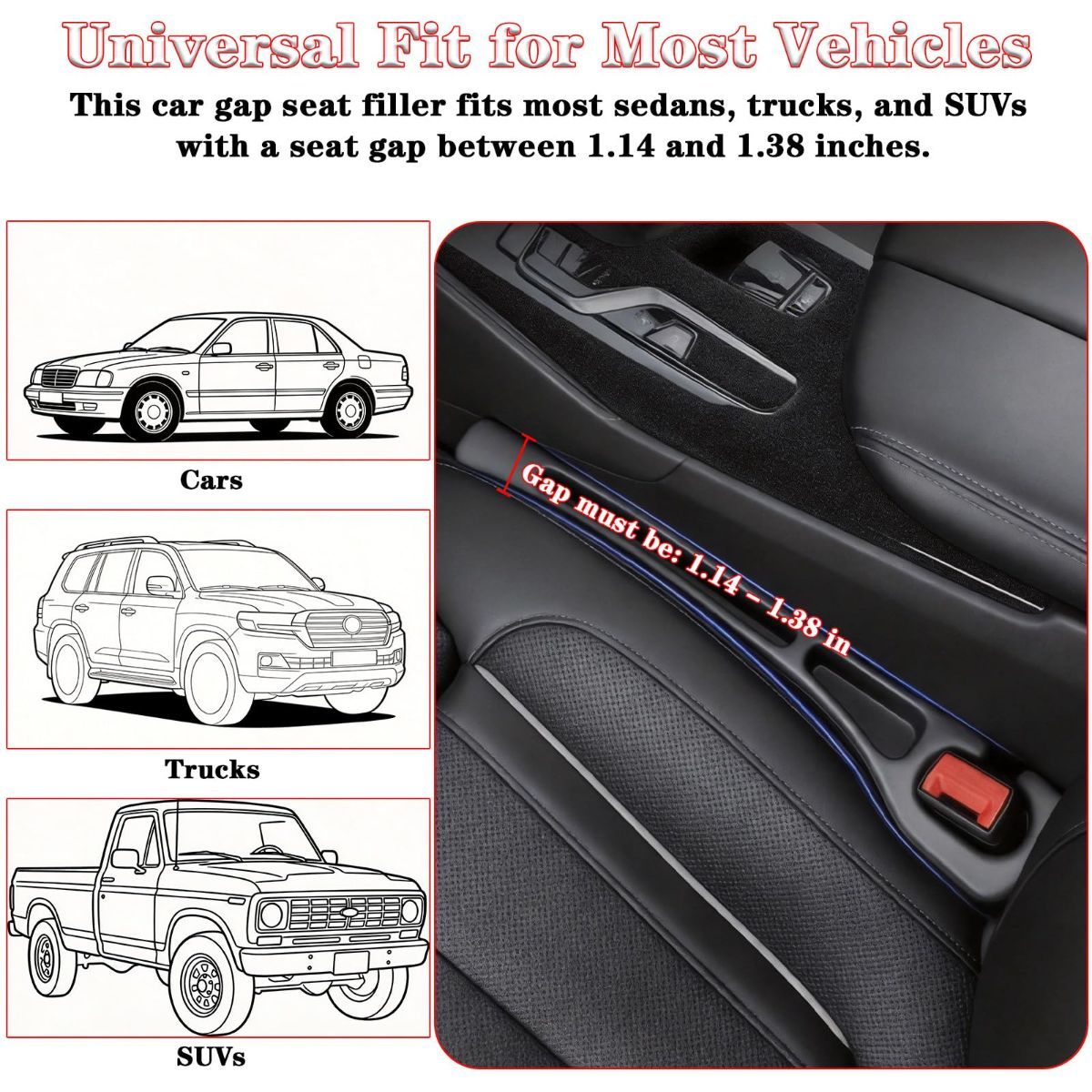 Car Seat Gap Filler Organizer of 2 view 6