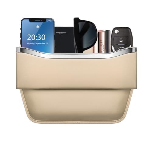 2Pack Car Seat Gap Filler Organizer - Leather Console Side Pocket Seat Storage view 2