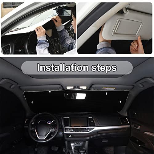 160x86cm Car Windscreen Sun Shade view 6
