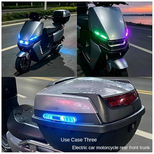 6 Pcs Car Door LED Warning Light Flashing Signal Safety Wireless Lamp Wireless view 5