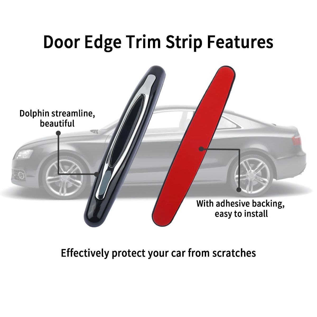 4PCS Car Door Edge Guards view 5