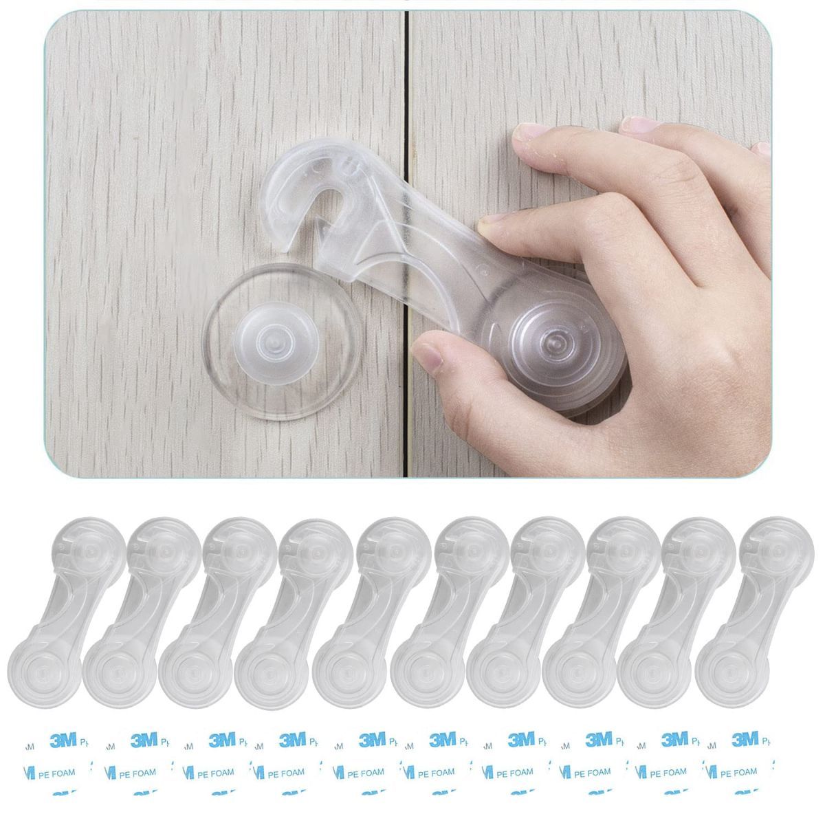 10pcs Child Safety Cabinet Locks