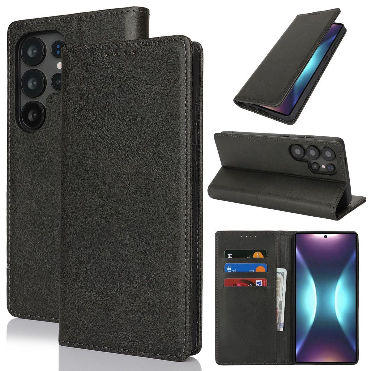 Fit for Samsung Galaxy Wallet Case with Card Holder for Women Men| Premium PU