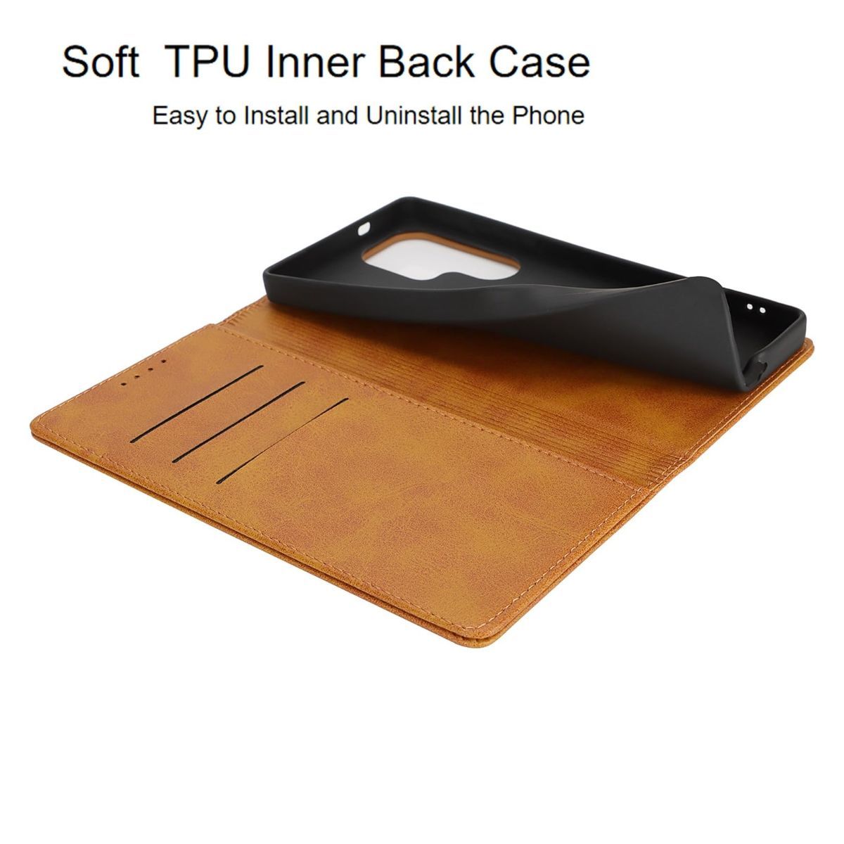 Fit for Samsung Galaxy Wallet Case with Card Holder for Women Men| Premium PU view 4