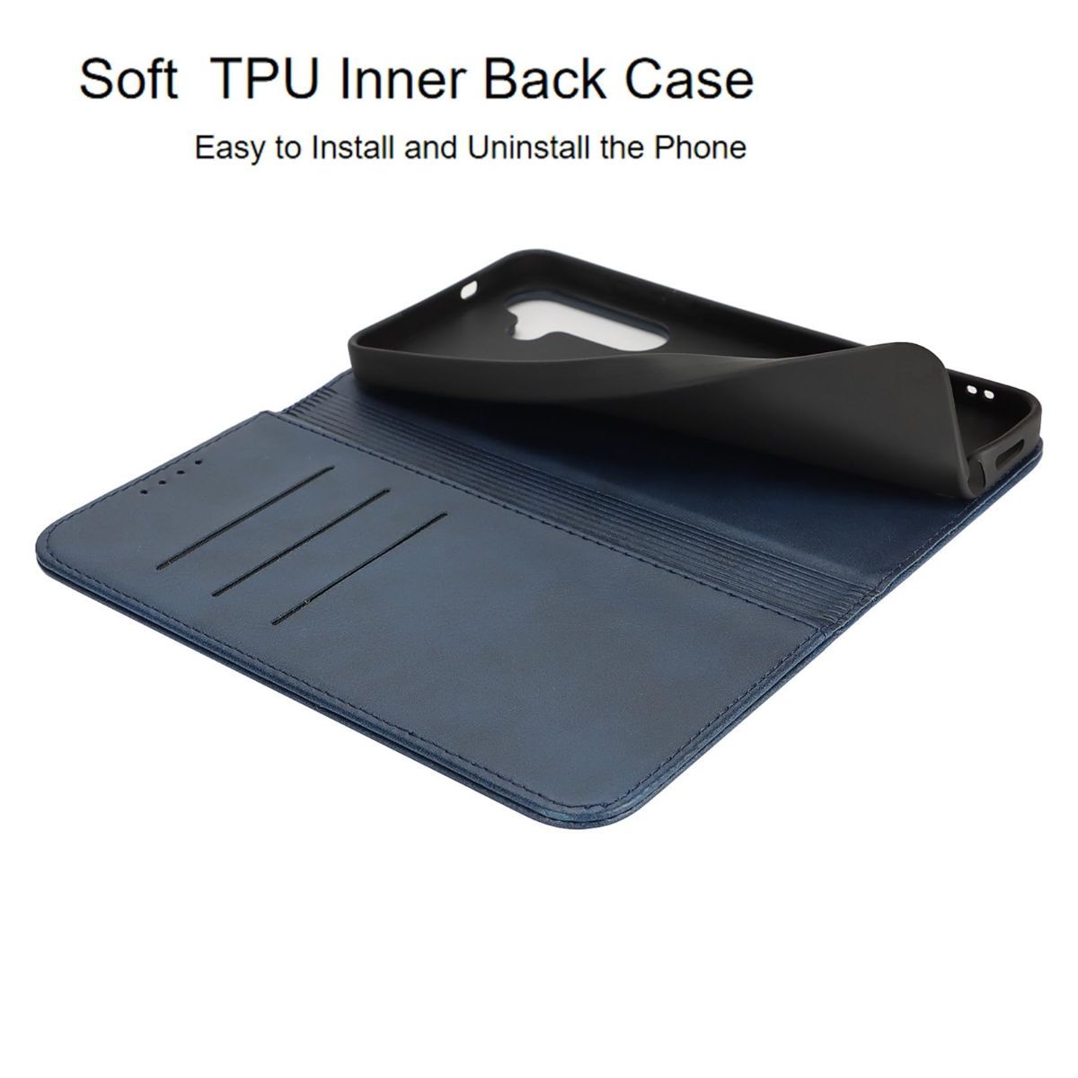 Fit for Samsung Galaxy Wallet Case with Card Holder for Women Men| Premium PU view 4