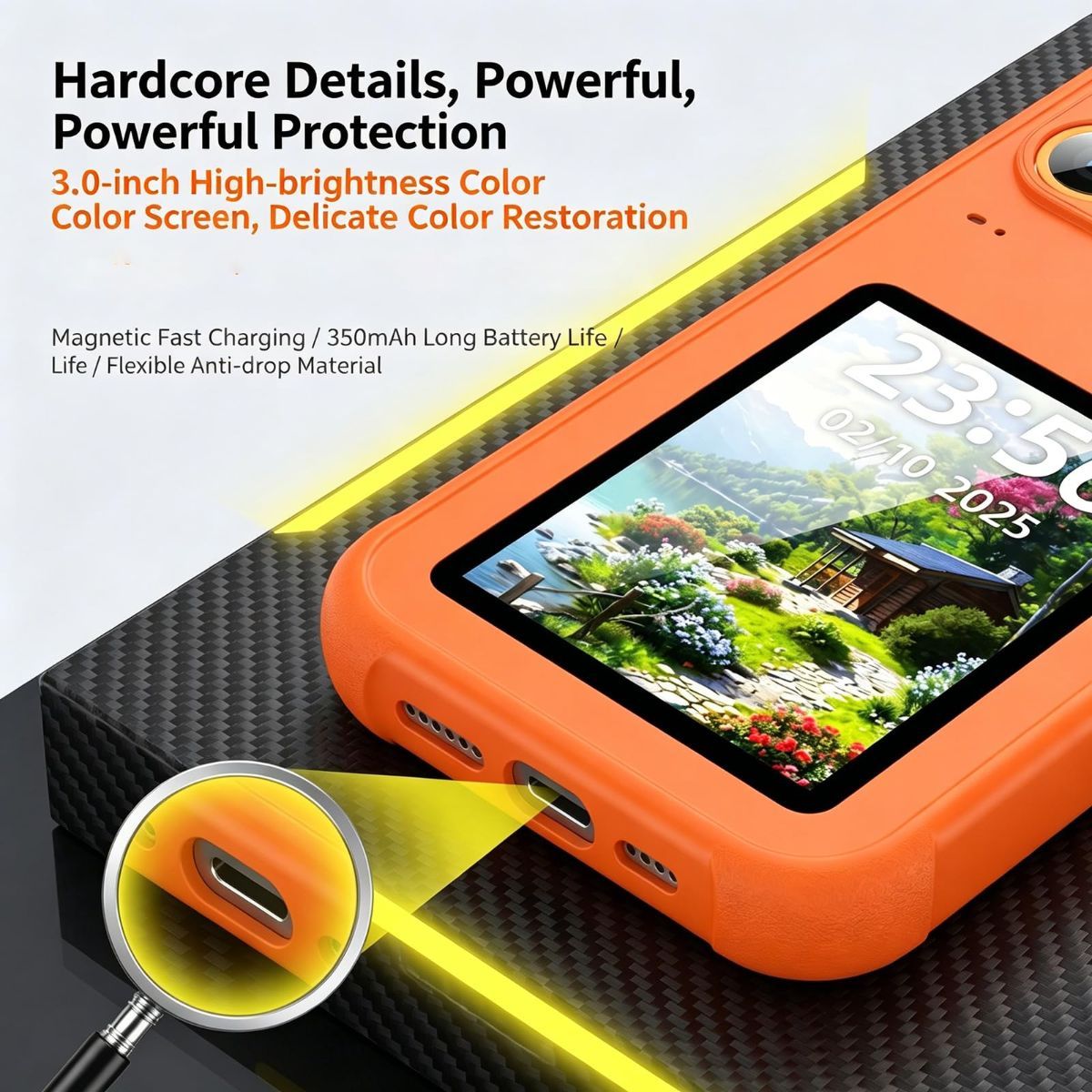 Upgraded 4'' NFC Ink Screen Case for iPhone view 7