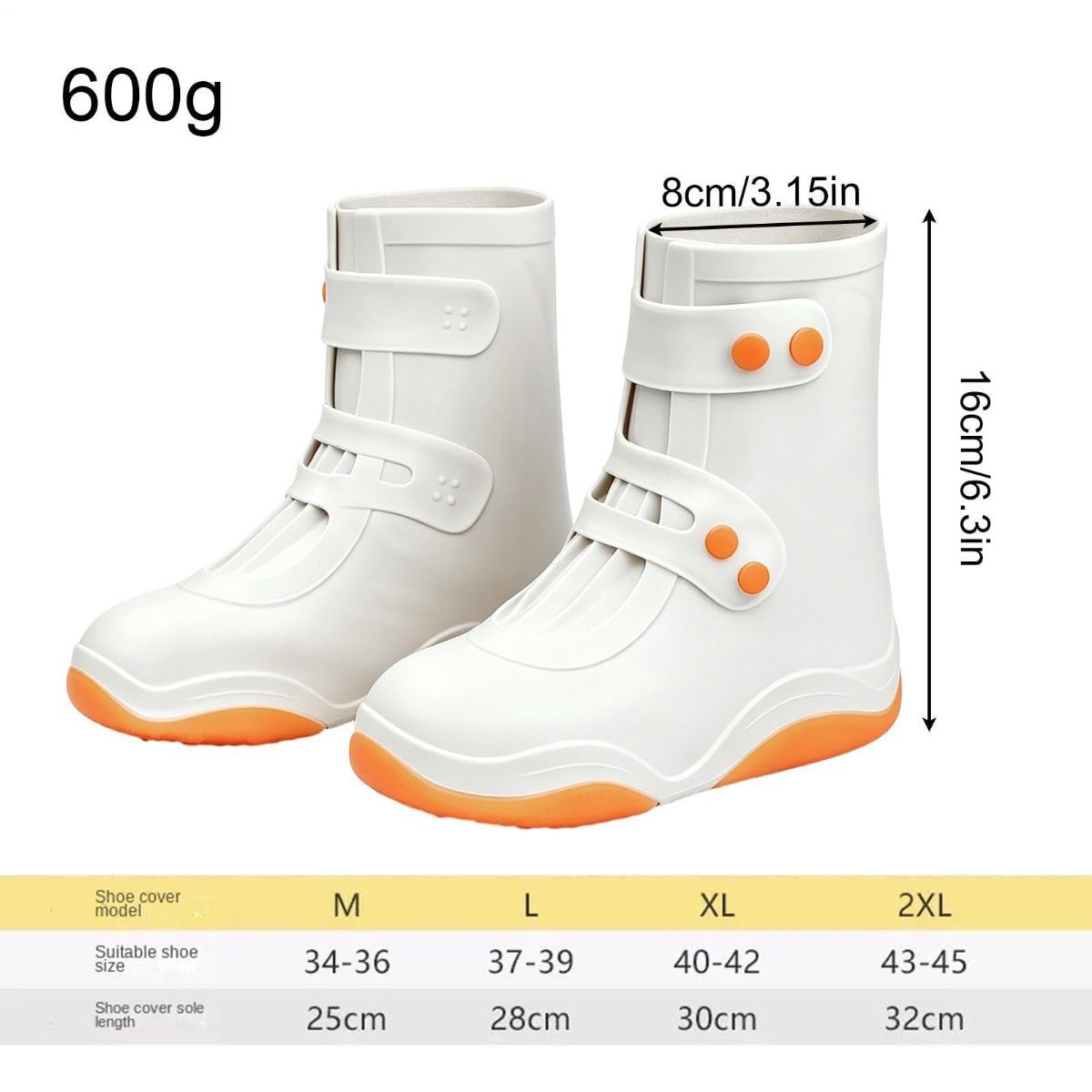 Sturdy Rain Shoe, Covers Thickened Silicone, High-top Waterproof Lawn Sturdy view 4