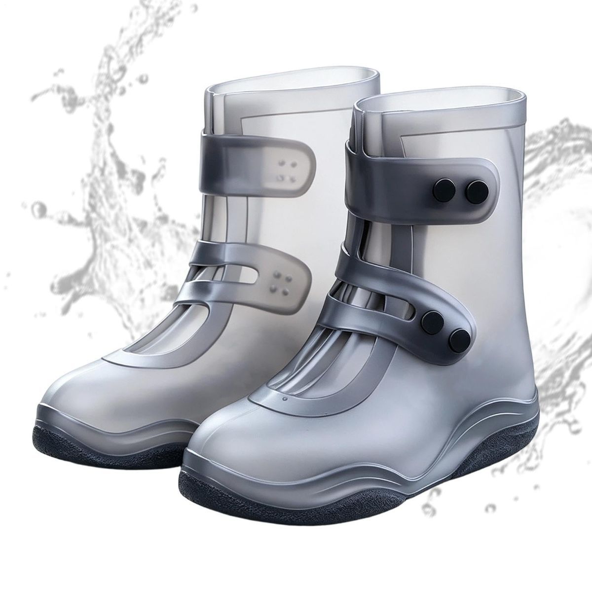 Sturdy Rain Shoe, Covers Thickened Silicone, High-top Waterproof Lawn Sturdy view 10