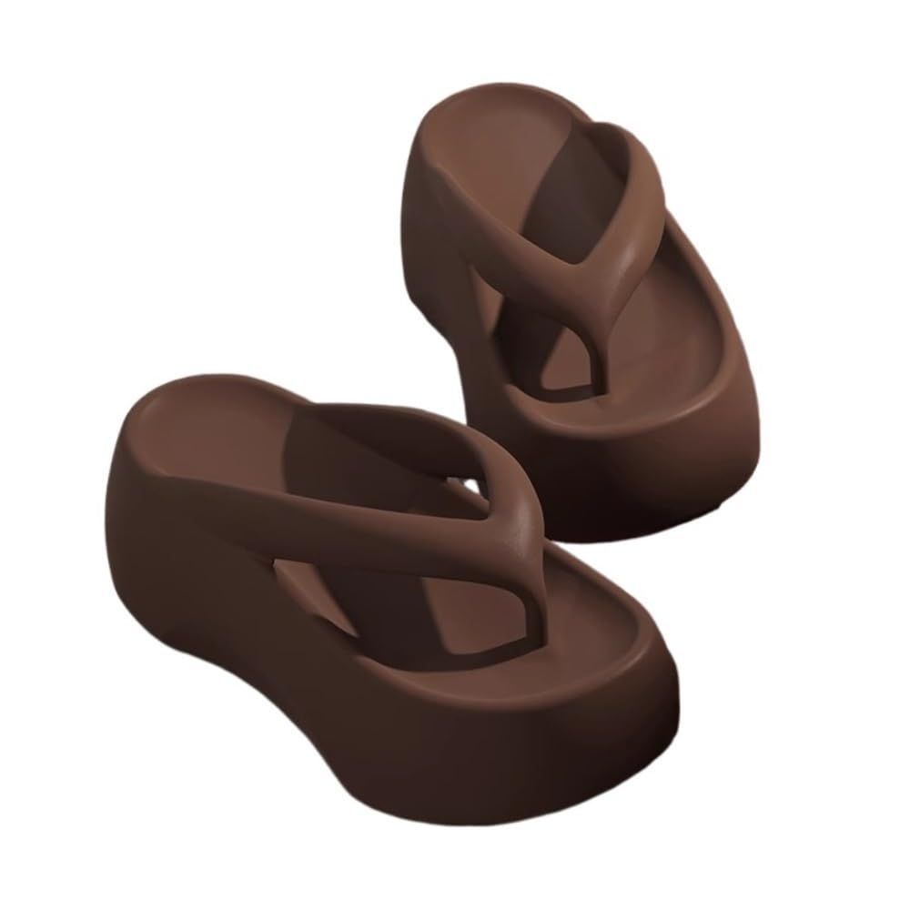 Sandals, 7CM Thick Sole Height-Increasing Flip Flops for Women, Summer Comfort view 10
