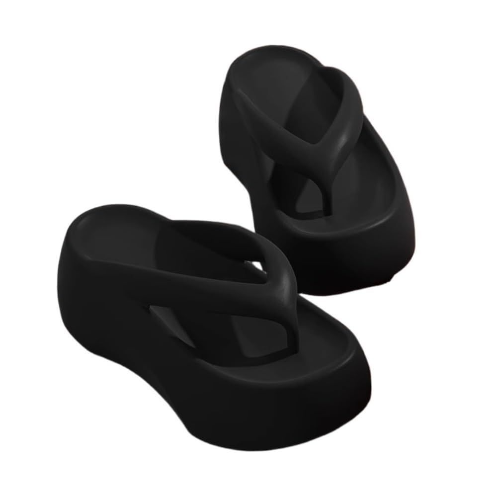 Sandals, 7CM Thick Sole Height-Increasing Flip Flops for Women, Summer Comfort view 8