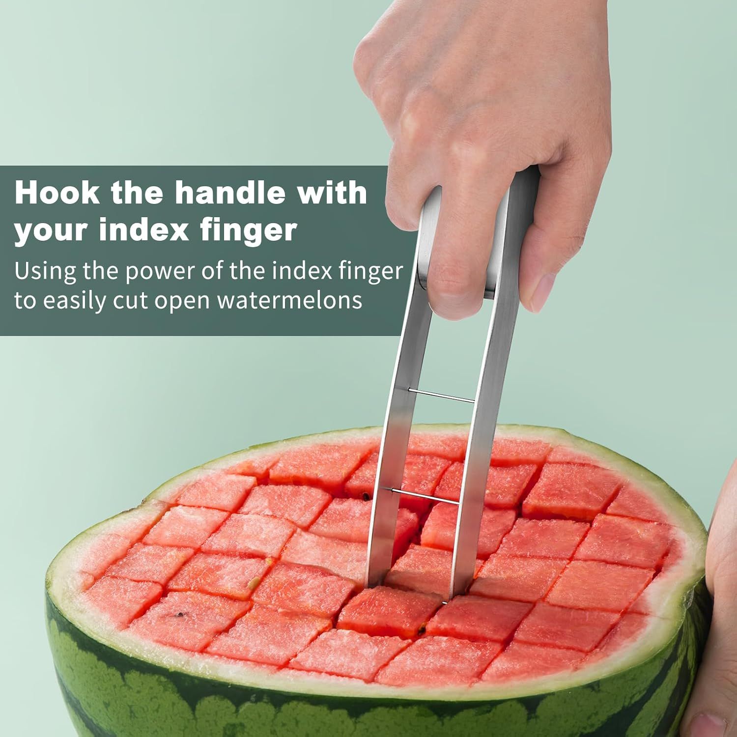 Stainless Steel Watermelon Cube Cutter Slicer view 3