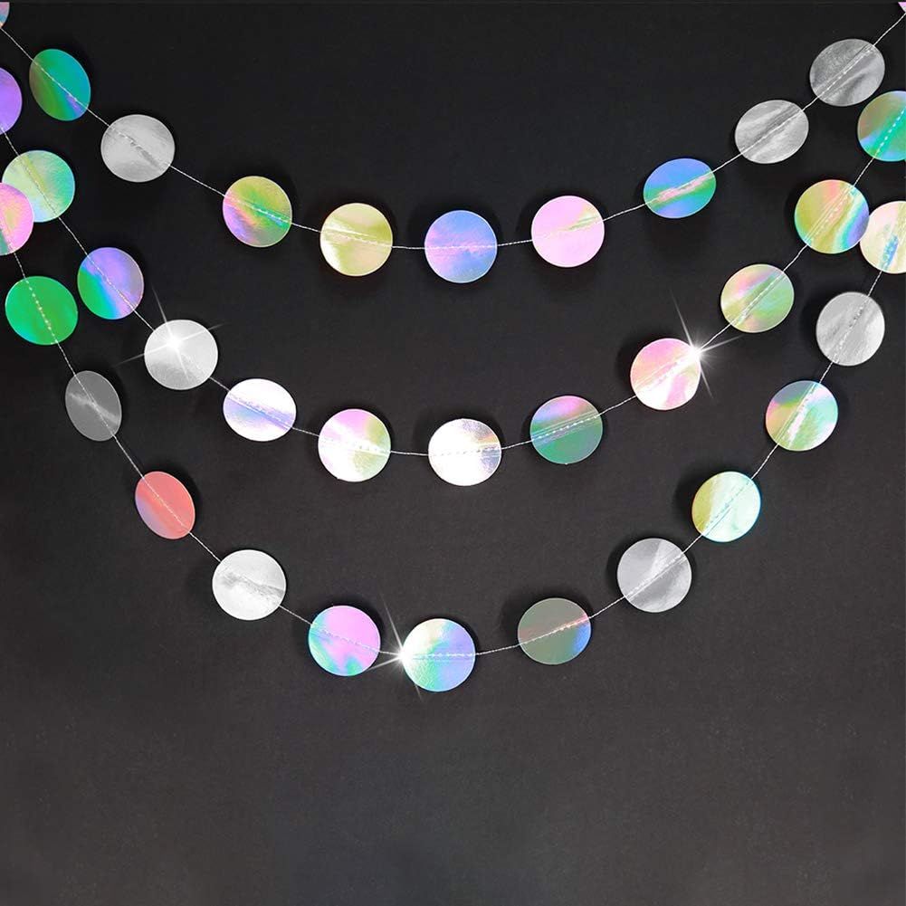 4-Pack Iridescent Circle Garlands view 2