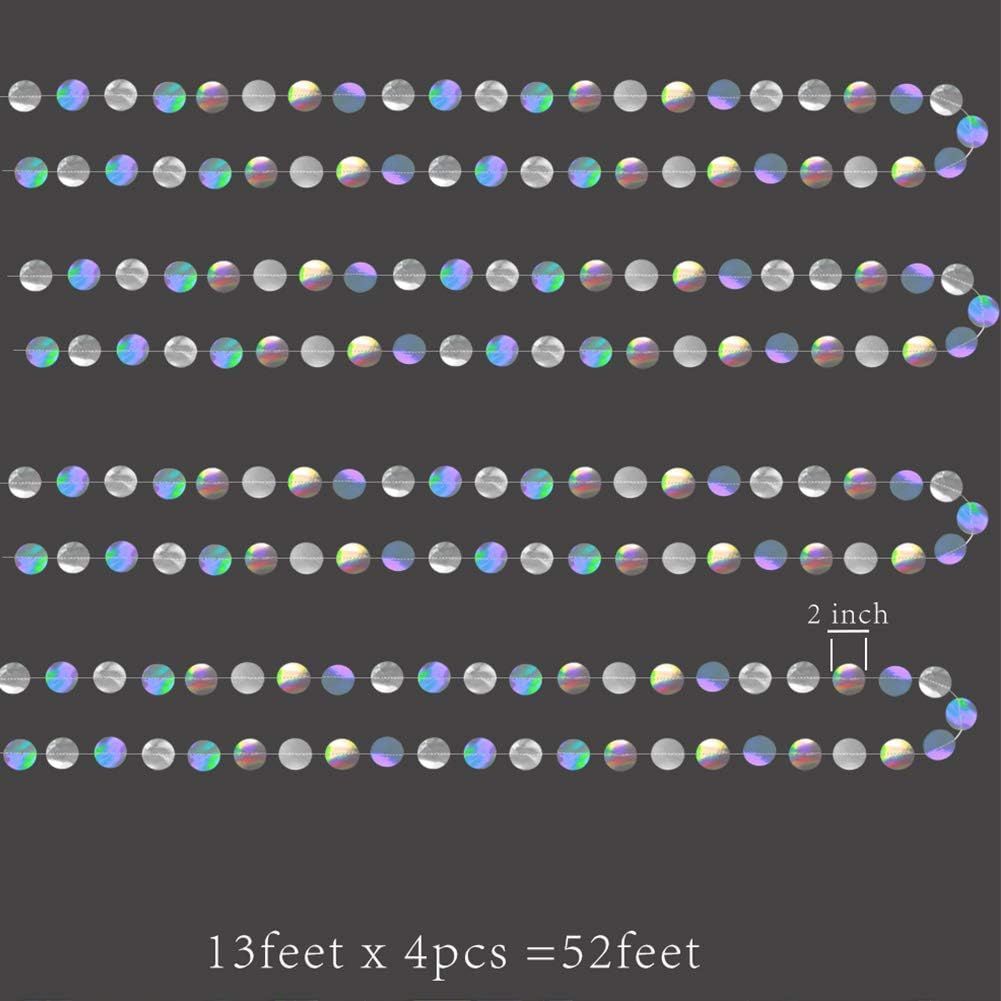 4-Pack Iridescent Circle Garlands view 3