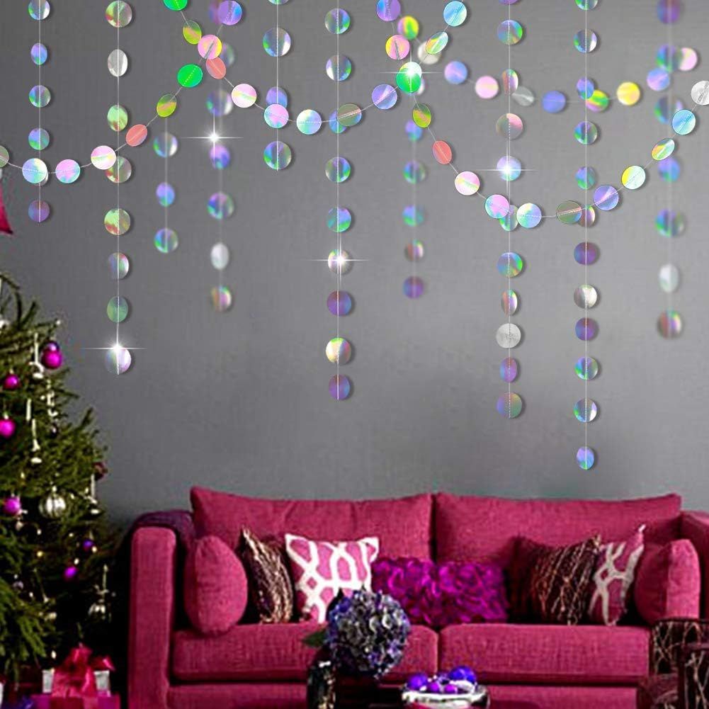 4-Pack Iridescent Circle Garlands view 6